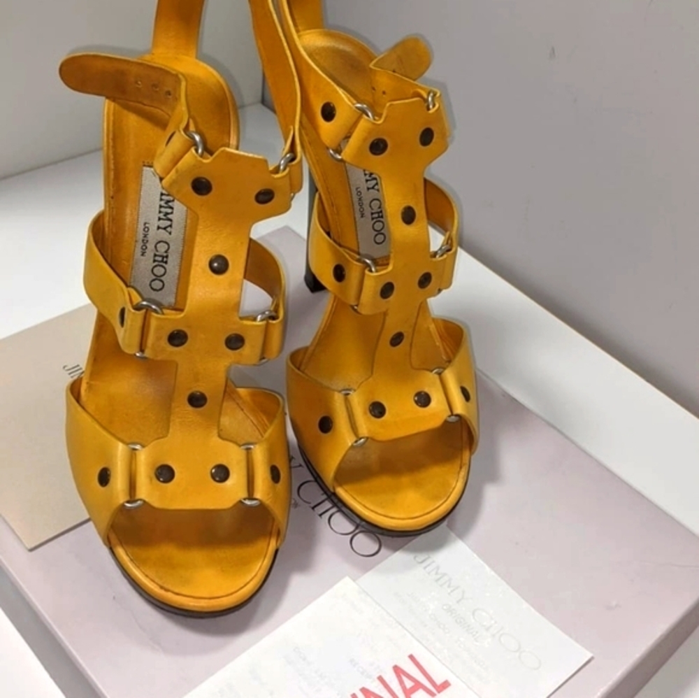 JIMMY CHOO Prize Sandals In Original Box Size 7.5